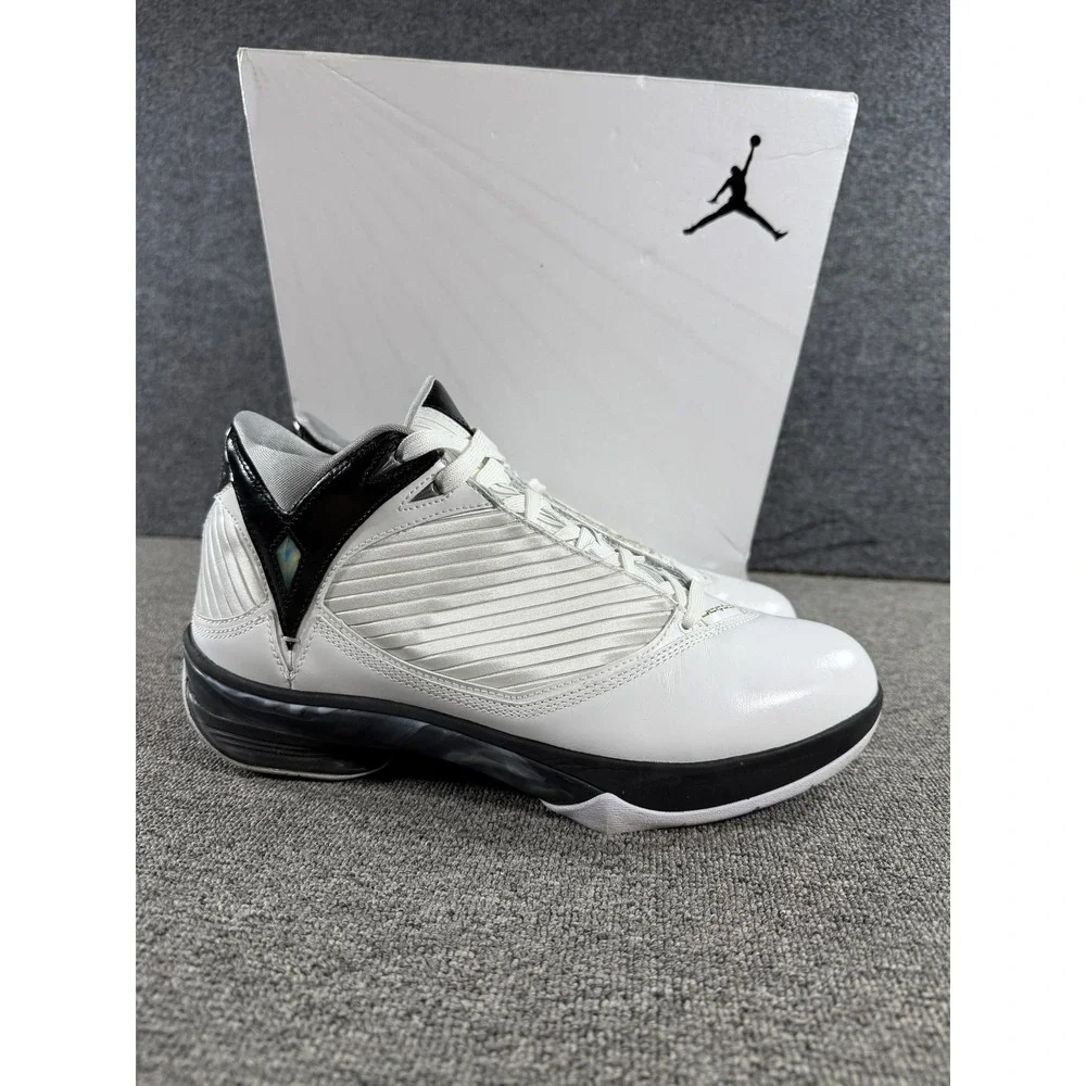 Jordan Air Jordan 2009 Shoes Mens 10.5 White Silver Black Sneakers 343084-161